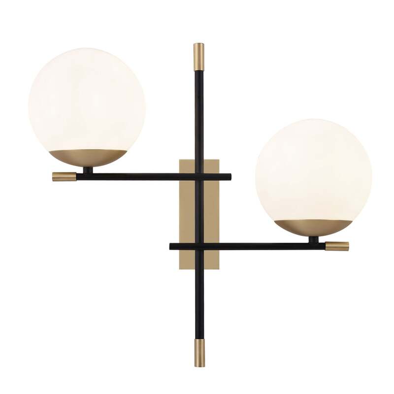 Maytoni Wandleuchte Nostalgia 2-flammig LED Wandlampe dimmbar gold schwarz - 4251110077758