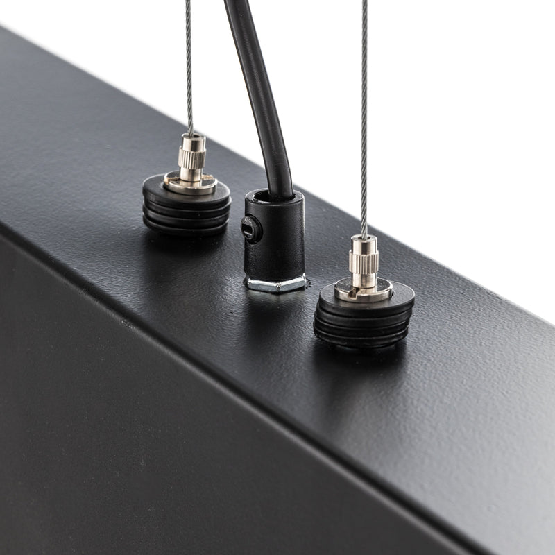 Hängeleuchte Gentor 4 Pendelleuchte Leuchte Schwarz Stahl E27 LED dimmbar 96 cm - 5901738898530