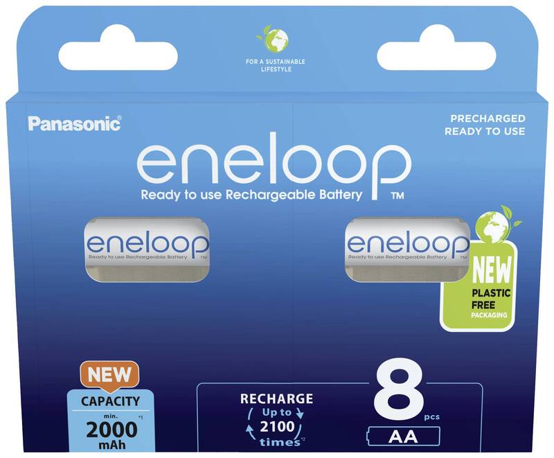 eneloop HR06 Mignon (AA)-Akku NiMH 2000 mAh 1.2 V Batterie Ladebatterie Akku - 5410853064213