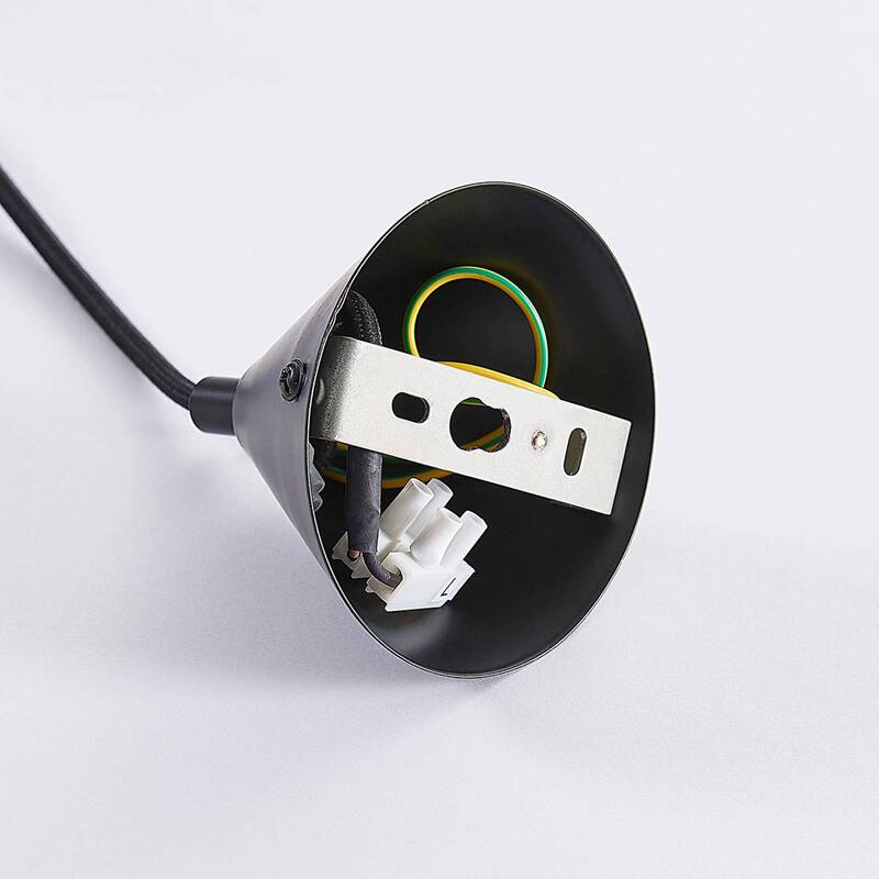 Lindby Hängelampe Hängeleuchte Flynn LED Pendelleuchte dimmbar betongrau Ø16cm - 4251096546026