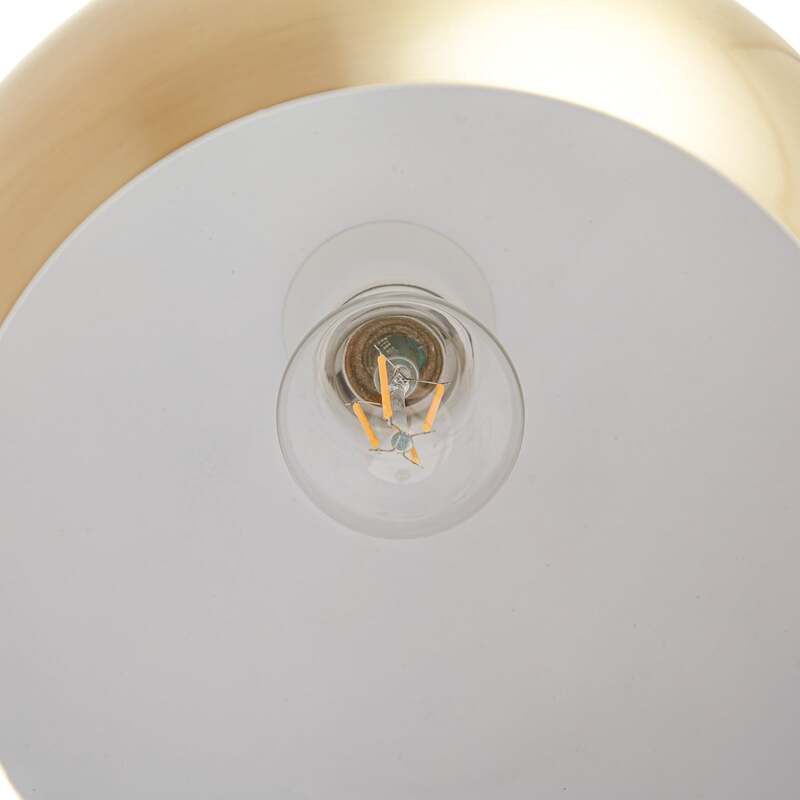 Lindby Bogenstehlampe Moisia LED Stehleuchte Lampe messingfarben 150cm Metall - 4251096562279