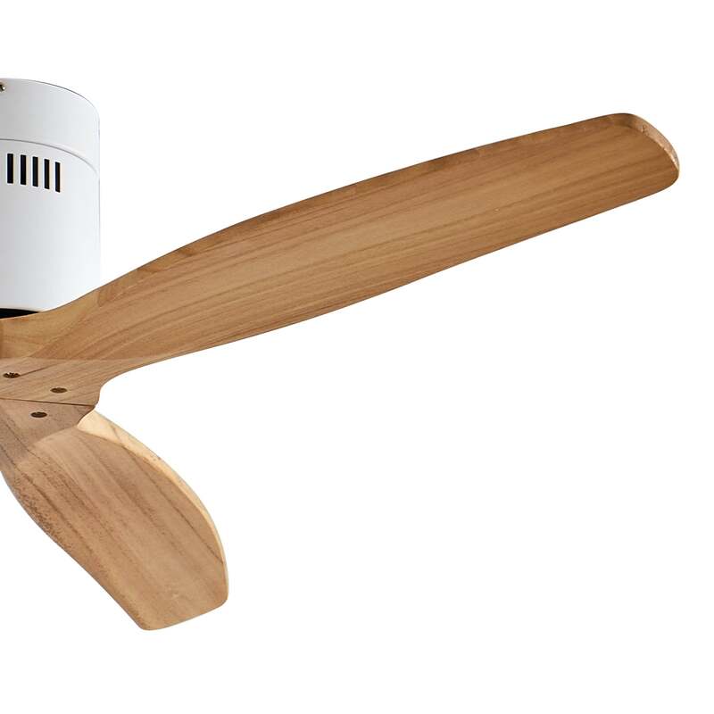 Lucande Deckenventilator Vindur weiß Holz DC leise für Räume bis 15 m² - 4251911779837