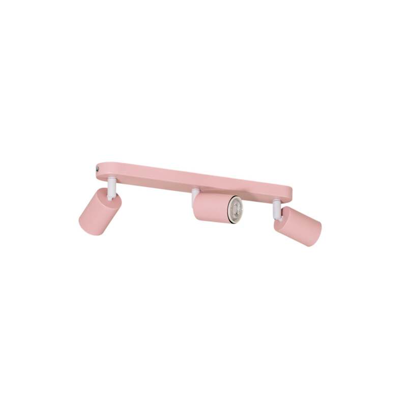 TK Lighting Deckenstrahler Livia LED Strahler dimmbar rosa 3-flg 52cm Metall - 5906135102341