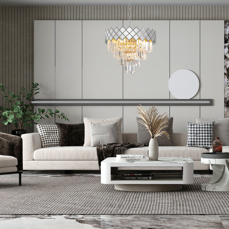 Kronleuchter Lampe Leuchte CARISMA CHROME E14 Hängeleuchte 9 Flammig Wohnzimmer - 5902693788898