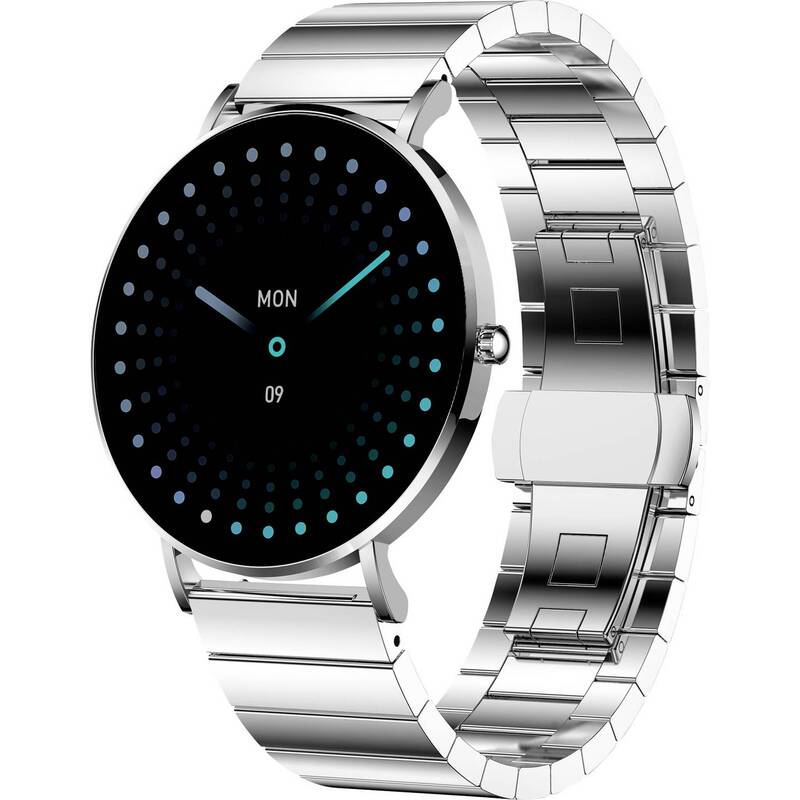 XCOAS SIONA Smartwatch Damen Unisex minimalistische Fitnessuhr Silber855 - 4260449576924