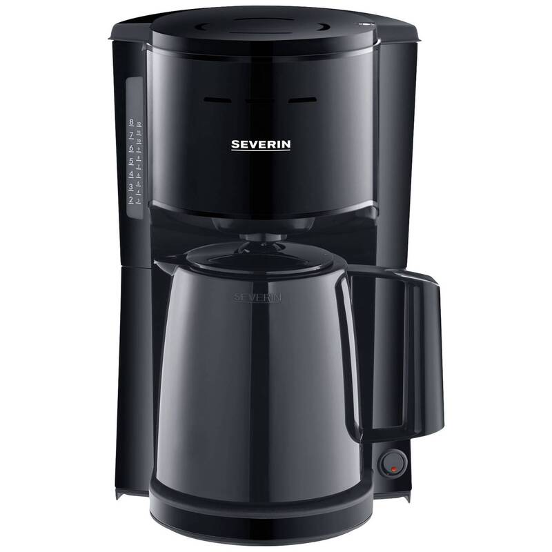 Severin Kaffeemaschine Filterkaffeemaschine schwarz Isolierkanne 8 Tassen 1000W - 4008146041440