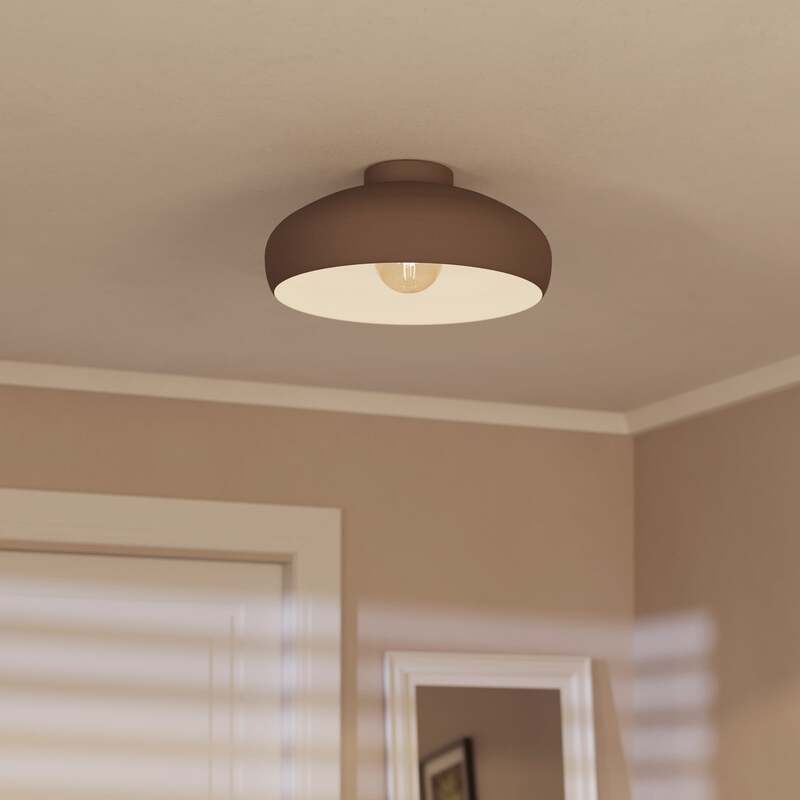 EGLO Deckenleuchte Designer Leuchte Mogano LED Lampe dimmbar dunkelbraun Ø40cm - 9008606235315