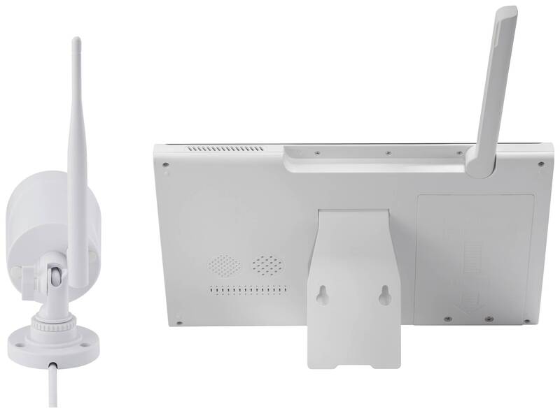 Sygonix Überwachungsset Kamera Funkkamera LCD Monitor IP65 Schwarz 1080p Cam - 4064161326078