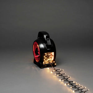 B-Ware Konstsmide Lichterkette Außen 300 LED Warmweiß Dekolicht 6,58m IP44 schwarz