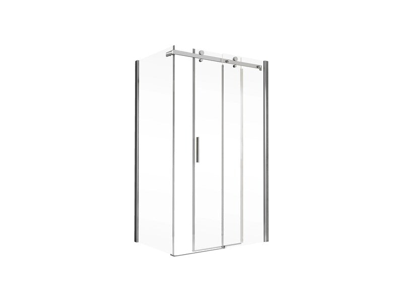 Schulte Schiebetür Toura inkl Seitenwand Türanschlag rechts 90x120cm transparent - 4060991060939