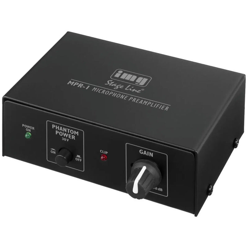 IMG Stageline Mikrofon Vorverstärker MPR-1 Audio Vorverstärker 2 Eingänge XLR - 4007754180114