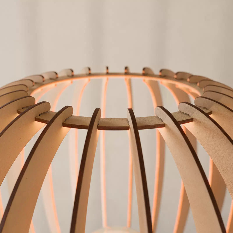 Envostar Clay Stehleuchte Metall/Birkensperrholz Stehlampe Lampe Leuchte E27 - 4251911724714