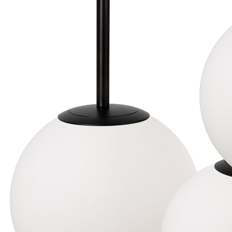 Maytoni Hängelampe Pendelleuchte Basic Glas schwarz Ø40cm 3-flg Beleuchtung - 4099776029694