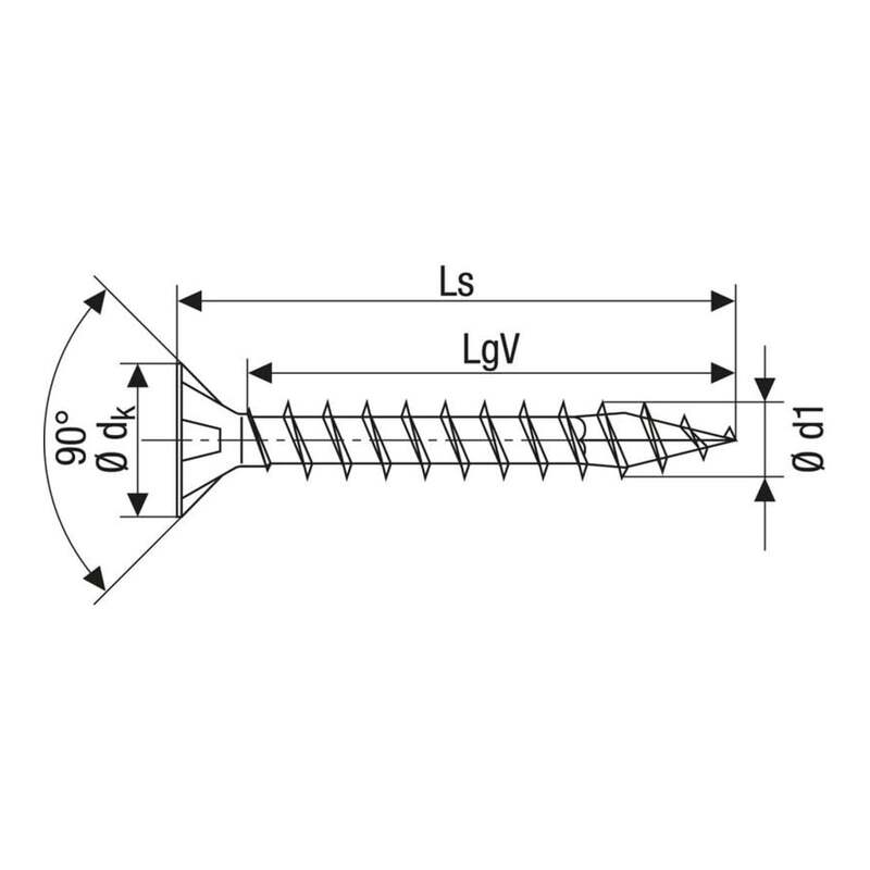 SPAX Universalschraube 4 x 50 mm Senkkopf T-STAR plus 4CUT WIROX 500 st. - 4003530107917
