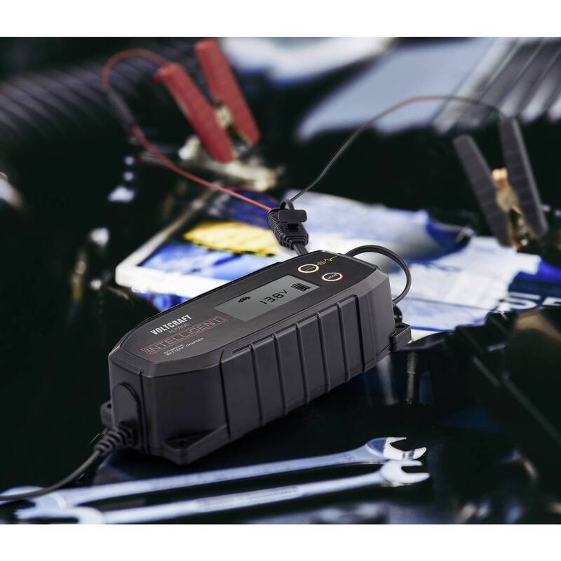 VOLTCRAFT Automatikladegerät Batterielader KFZ Batterie 15A 12V 24V Ladegerät - 4064161394145