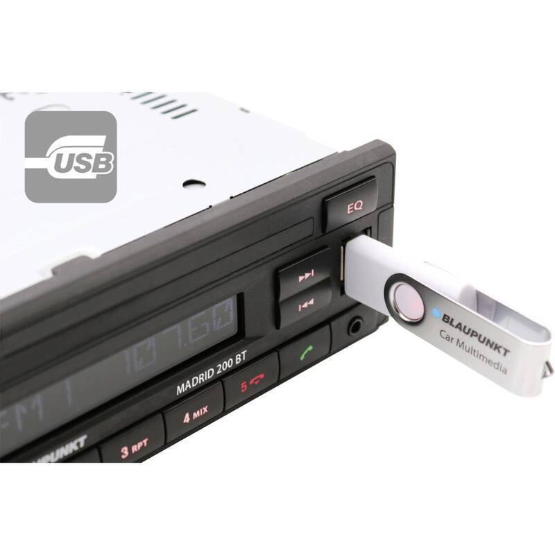 Blaupunkt Madrid 200 BT Autoradio mit Bluetooth Freisprecheinrichtung USB - 4260499852320
