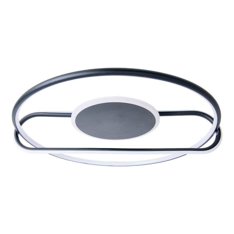 Deckenleuchte Lampe Näve LED Brendan schwarz Aluminium Silikon rund 54 cm - 4003222884225