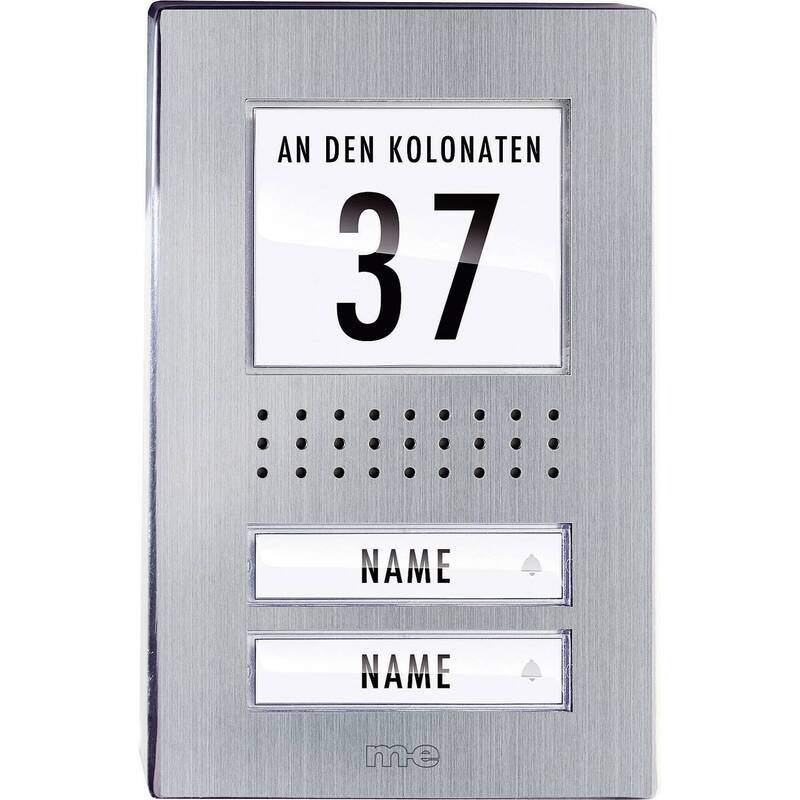 m-e modern-electronics Außeneinheit Türsprechanlage ADV-120.1 Edelstahl 2 - 4250109170302