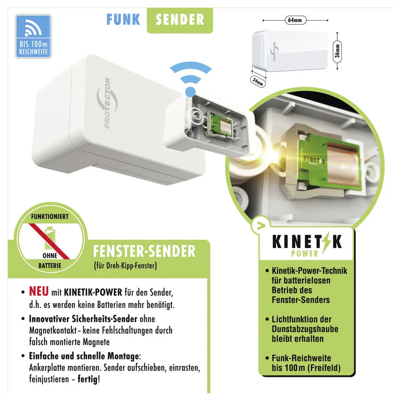 Protector Funk-Abluftsteuerung ASK-5030 1800W Heizungssteuerung sicher - 4260070563058
