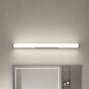B-Ware Wandleuchte Wandlampe Lindby LED Lampe schwarz Stahl IP44 Kirka CCT 90cm