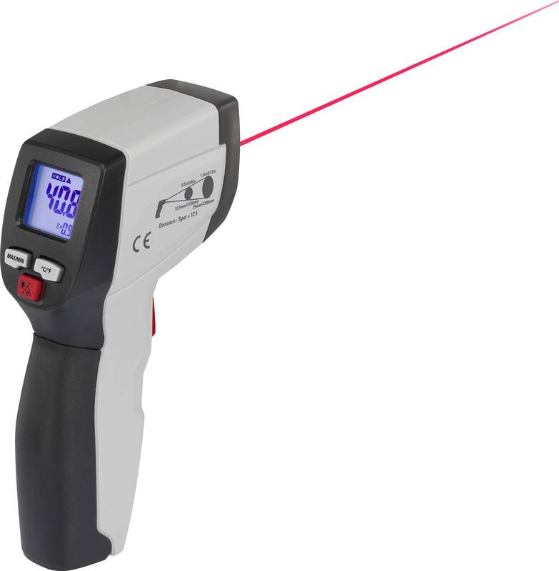 VOLTCRAFT IR 500-12S Infrarot-Thermometer -50 bis +500 °C 12:1 Pistolengriff - 4016139327877