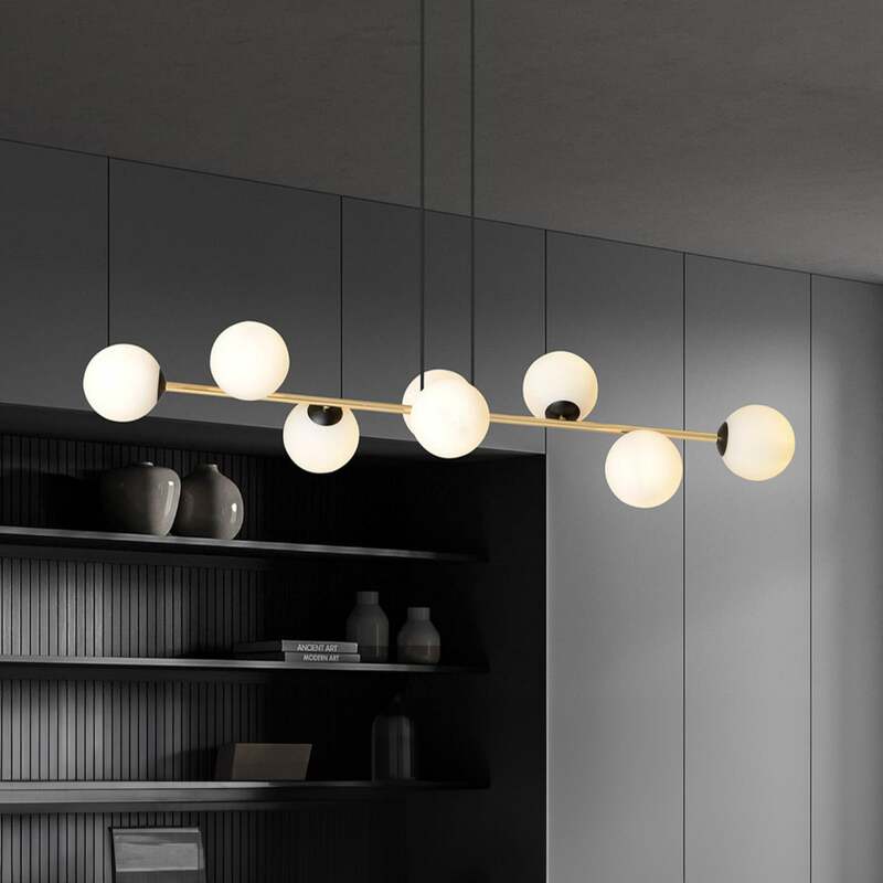 EMIBIG Lighting GRAVITY 8 BL OPAL Hängeleuchte Hängelampe SIEHE TEXT/FOTO - 4251911783742