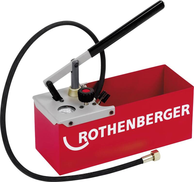 Rothenberger TP25 Prüfpumpe 0-25 bar Doppelventilsystem Twin Valve pro Hub 16ml - 4004625049242