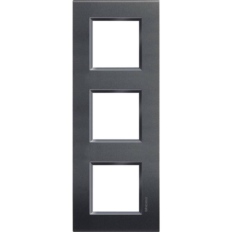 Legrand Rahmen Abdeckung Lichtschalter Living&Light Anthrazit 4 STÜCK - 8005543430842