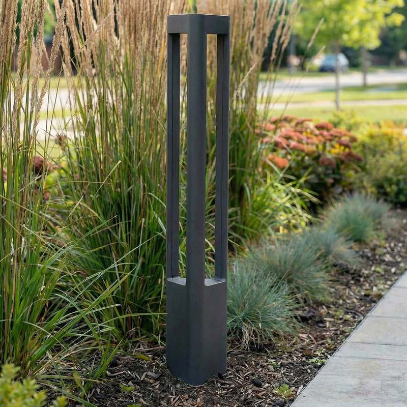 Lucande Wegeleuchte Gartenleuchte Pirron LED anthrazit 80cm IP54 Leuchte - 6291105701808