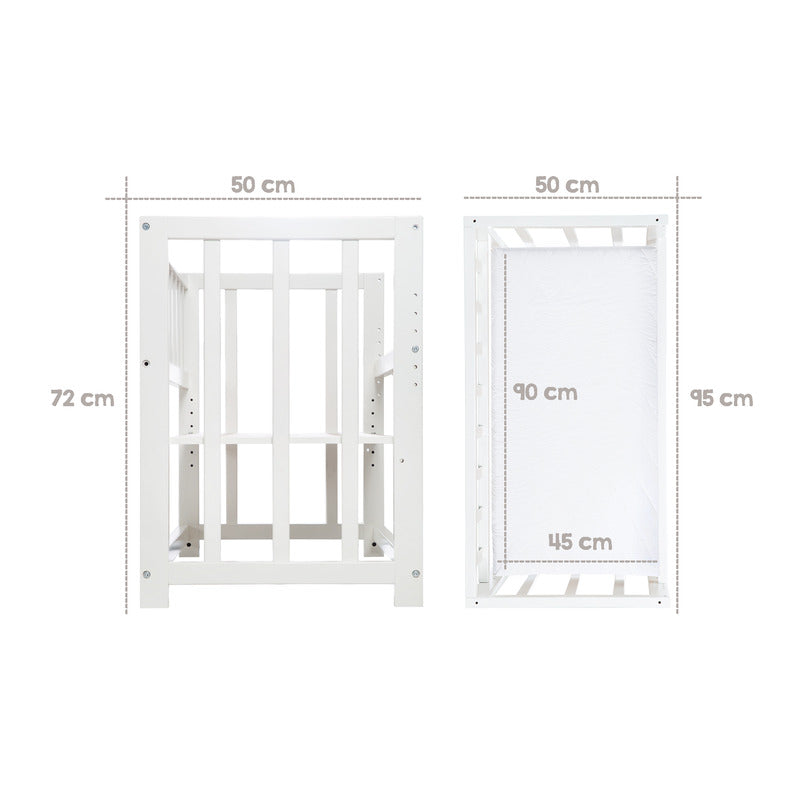 Roba Baby Liegefläche MDF 100% Baumwolle für Kinder ab 0 Monaten 76x95cm - 4005317344713