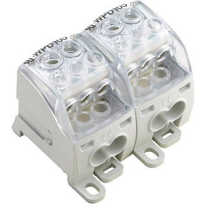B-Ware Weidmüller Verteilerblock Anschlussblock 1562180000 Grau Transparent 1 Stück