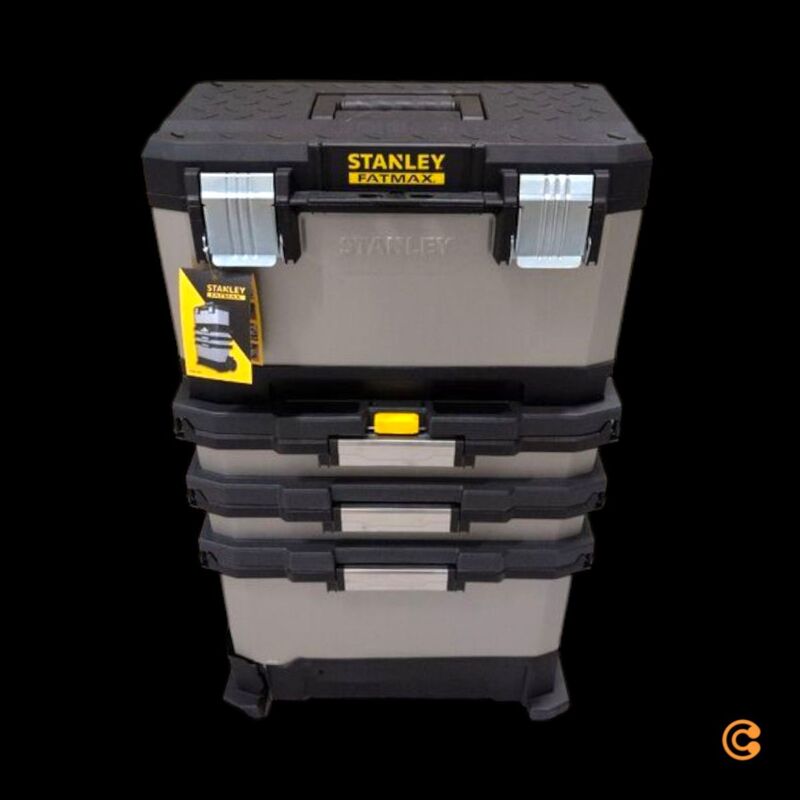 Stanley Werkzeugbox Kunststoff FatMax 1-95-622 mobil grau 568x568x893mm 15,94kg - 3253561956225