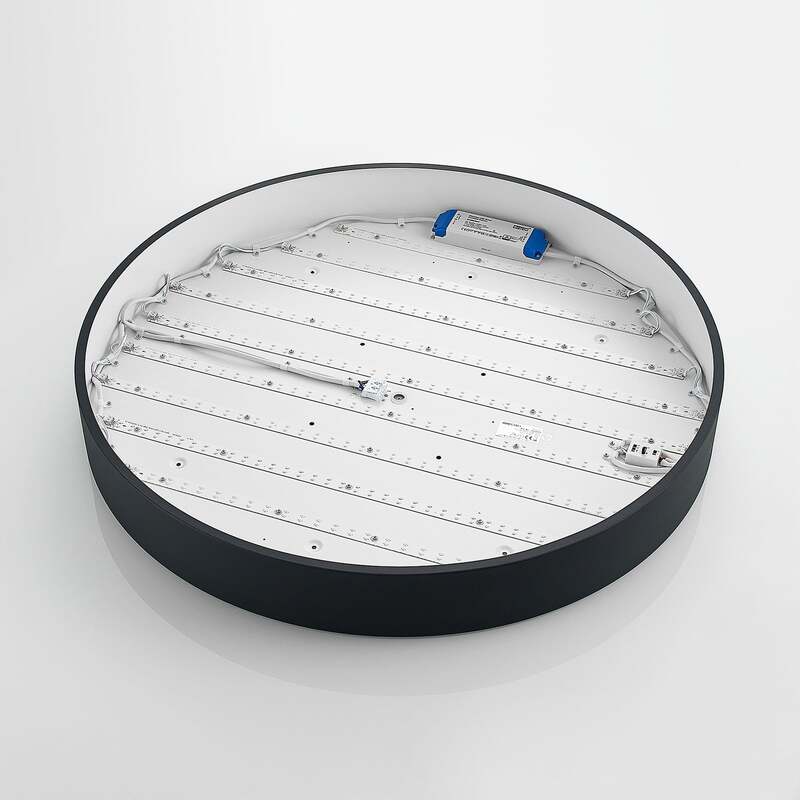 Arcchio Deckenleuchte Deckenlampe LED schwarz Metall dimmbar warmweiß universalw - 4251096597103