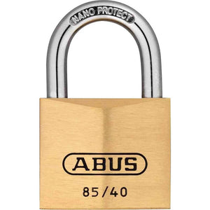 16x B-Ware ABUS Vorhangschloss Messingschloss Schloss 85 40 Lock Tag 2 Schlüssel 16 STÜCK