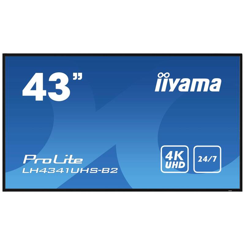Iiyama ProL Display Monitor Bildschirm Ultra HD Touchscreen 43 Zoll DEFEKTWARE - 4948570123520