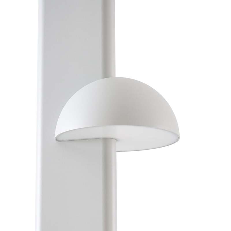 Lucande Außenleuchte Velira LED Gartenlampe 220cm hellgrau IP44 warmweiß 2700lm - 4255830907845