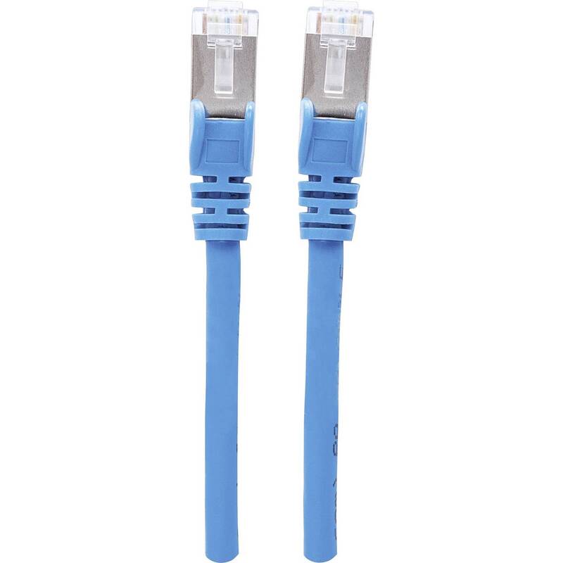Intellinet RJ45 Patchkabel CAT 6a S/FTP 30m Netzwerk Kabel halogenfrei blau 1 St - 0766623350815