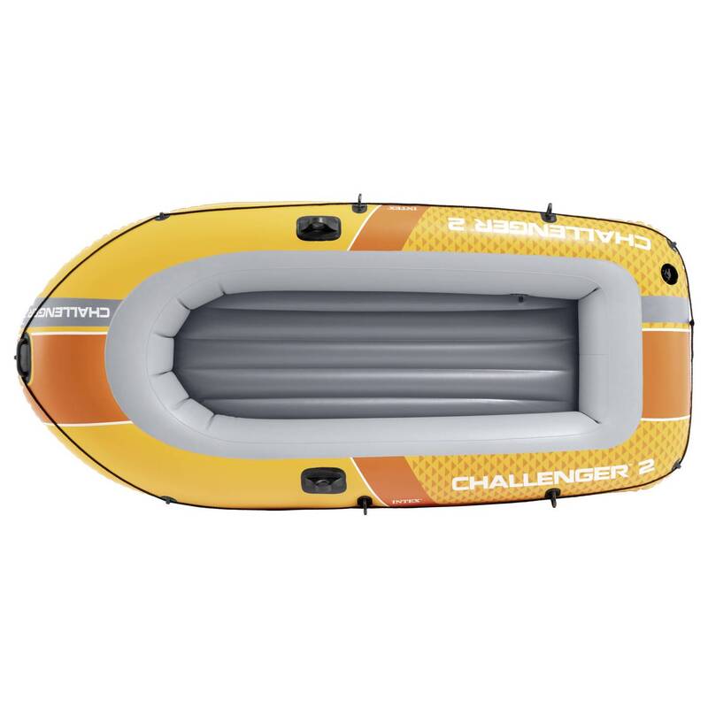 Intex Challenger 2 Boot Set Sportboot 2-Personen Set Paddel Handpumpe 200kg - 6941057430607