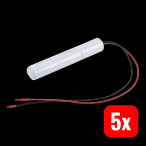 5x B-Ware Mexcel Akkupack Sub-C NiCd 3x1500mAh hochtemperaturfähig 3.6V Inline L1x3 Kabel