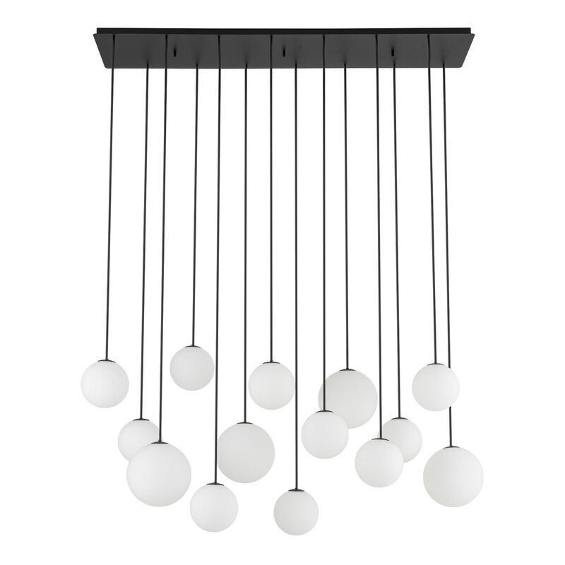 NowodvorskiLighting Hängelampe Pendelleuchte SNOWBALL Opalglas 100x34 cm - 5903139114080