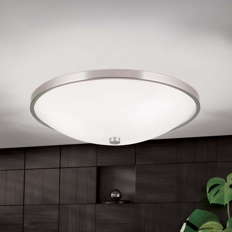 Orion Deckenleuchte Samira LED Lampe dimmbar nickel matt 39,5cm Ø 3-flammig 60W - 9003090229482