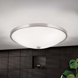 B-Ware Orion Deckenleuchte Samira LED Lampe dimmbar nickel matt 39,5cm Ø 3-flammig 60W