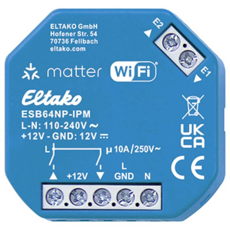 Eltako Beschattungsaktor Aktor IP Matte über Wi-Fi 2000W 30064019 55x55x15mm - 4010312328644