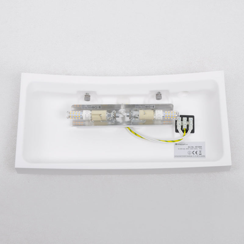 Lindby Wandleuchte Leander Wandlampe Wandlicht Lampe Leuchte G9 weiß bemalbar646 - 6291105700931