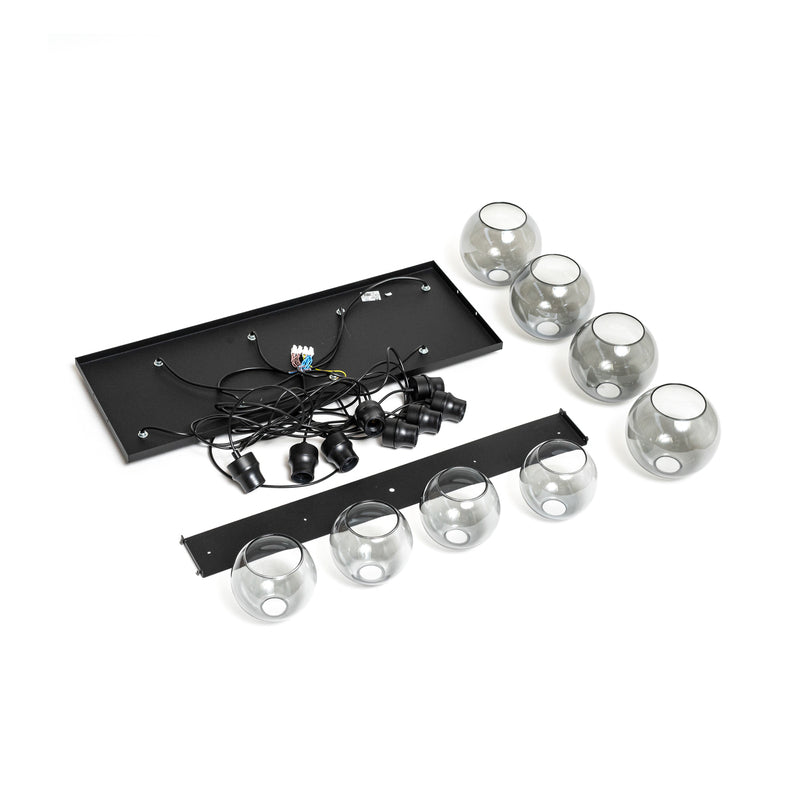 TK-Lighting Hängeleuchte Cubus LED Pendelleuchte 8-flammig dimmbar grau 95cm - 5901780541132