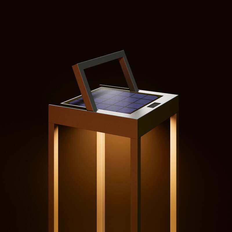Sigor LED-Solarleuchte Gartenleuchte Numove dimmbar anthrazit 52,5cm Höhe - 4028085451575