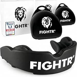 B-Ware FIGHTR Premium Mundschutz Sportmundschutz mit Hygienebox für Boxen MMA Hockey