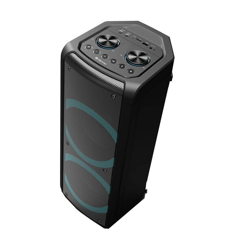 Denver Bluetooth Lautsprecher BPS-352 Party Lautsprecher 300W 2x6,5 Zoll schwarz - 5706751063954