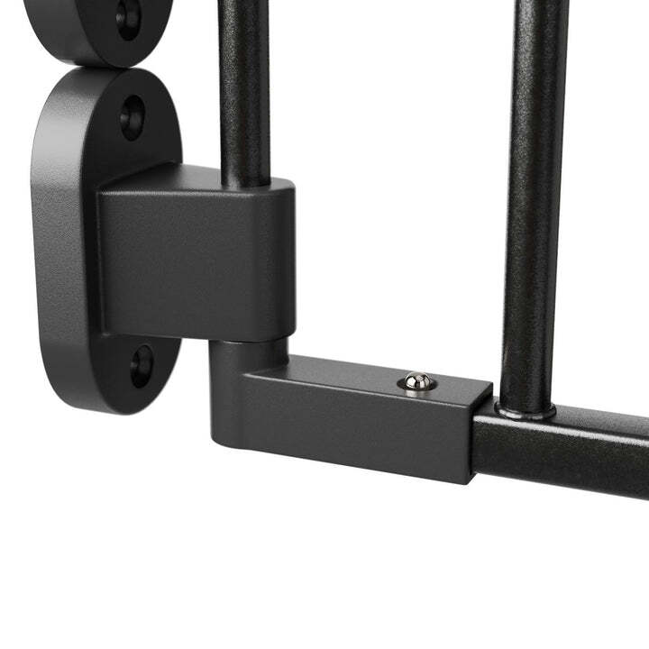 Kamin- / Ofenschutzgitter 300 cm Sicherheitsgitter mit Tür schwarz Metall - 4260304766903
