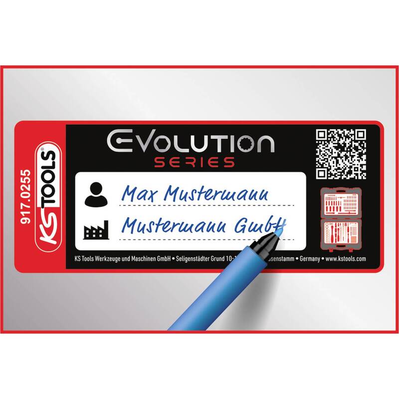 KS Tools Steckschlüsselsatz 1/4" 3/8" 1/2" 255 Teile Chrom-Vanadium Stahl Koffer - 4042146907559